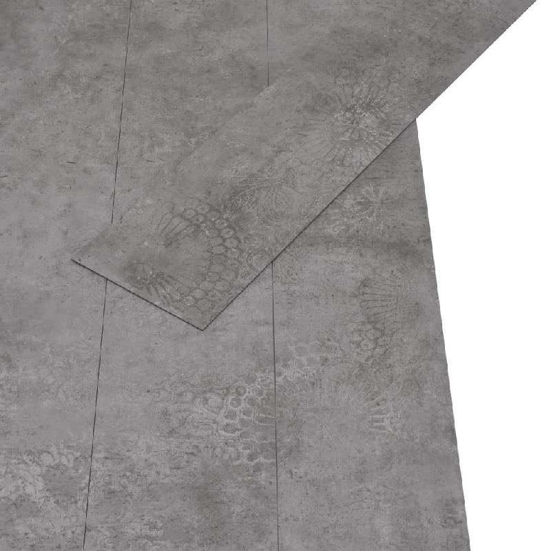 Vidaxl planches de plancher pvc 5,02 m² 2 mm autoadhésif gris béton 146598_0