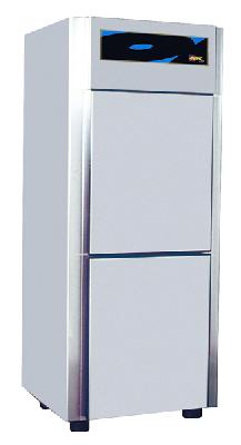 Armoire chauffante GN 2/1 - 2 portillons réversibles +63°C à +1/+3°C - 2 x 340 litres - Construction inox AISI 304_0