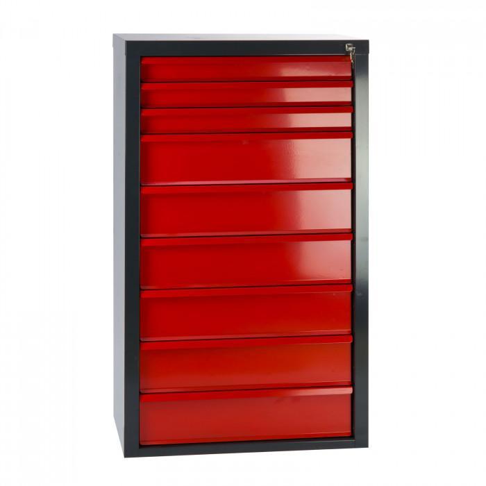 Armoire servante mammut 9 tiroirs - rouge/anthracite_0