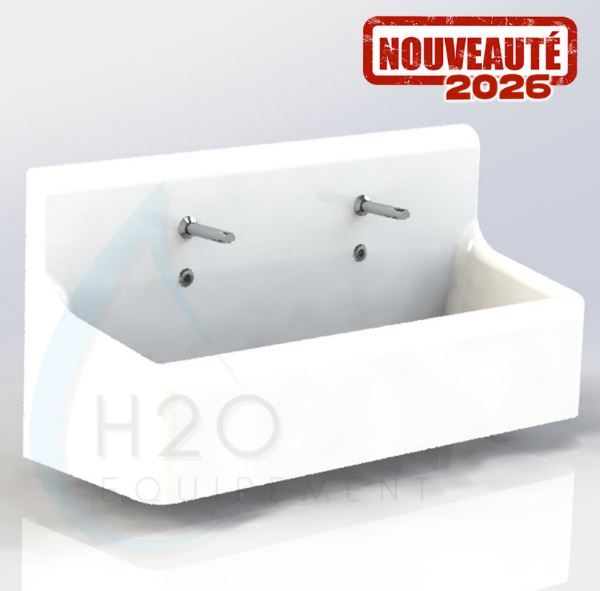 Auge chirurgicale conçue pour le lavage chirurgical complet des mains et des avant-bras jusqu'aux coudes - 2 postes SURG 2_1