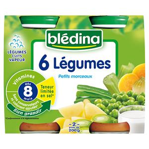 Bledina Pots 6 Legumes Des 8 Mois 2 X 0 G Telemarketpro Fr Hellopro