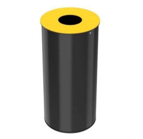 Borne de Tri Neotri - acier poudré anti-UV - capacités 15, 30 ou 50 litres - tri papier, verre, métal, plastique_0