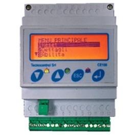 Centrale de détection de gaz modulable CE100 - boîtier DIN - gestion jusqu'à 6 sondes - programmable avec écran rétro-éclairé_0
