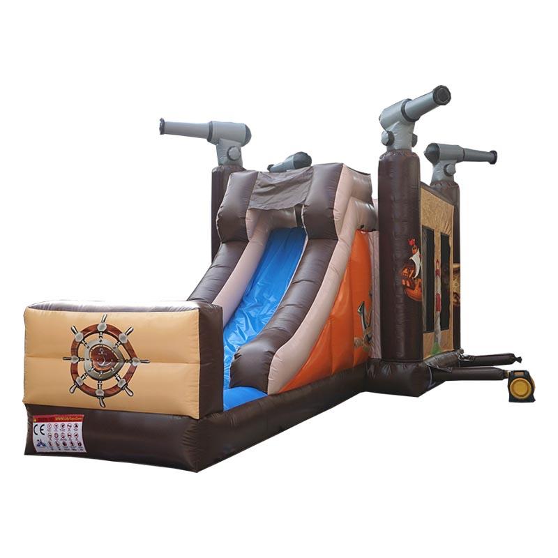 Château gonflable Pirates - Réf. CO31-LI - Combo Bouncer et toboggan - Dimensions 5,2 x 4 x 3,8 m_0