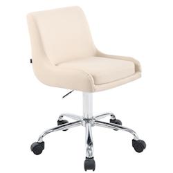CLP Tabouret de travail Club similicuir Crème - beige 307583_0