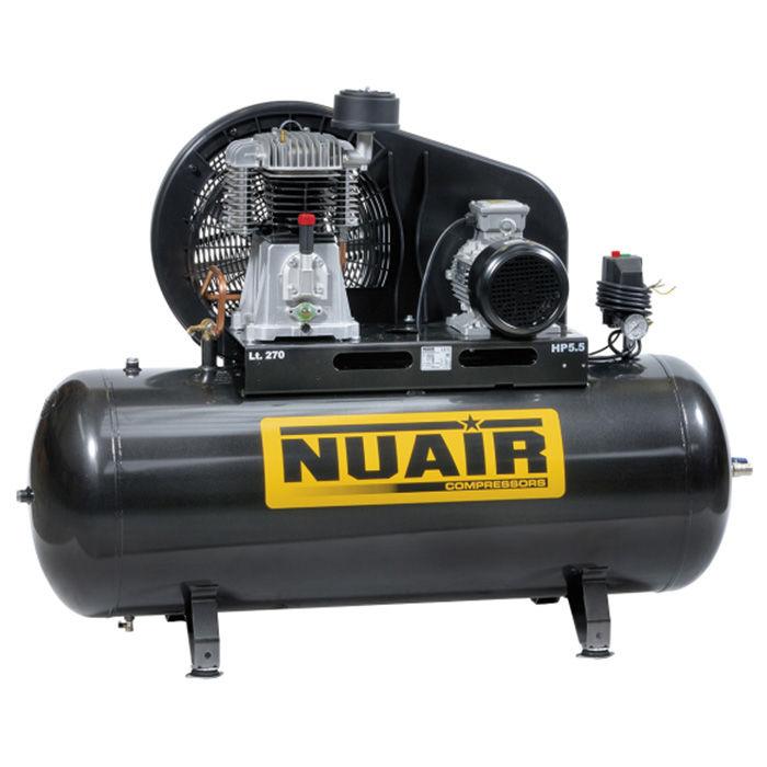 Compresseur d'air à piston bi-étagés cylindre fontes 5,5 cv NUAIR - 11572232_0