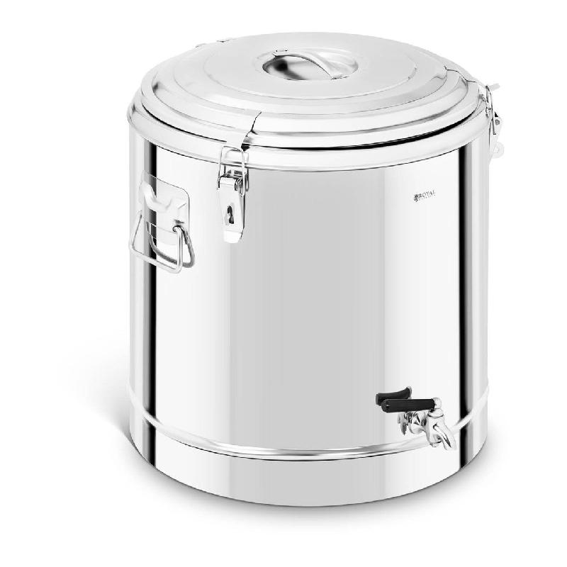 CONTENEUR ISOTHERME 50 LITRES AVEC ROBINET DE VIDANGE ACIER INOXYDABLE 14_0001133_0