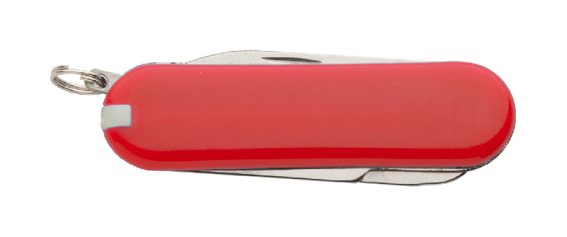 Couteau de poche multifonctions - 6 fonctions - Mini format - Rouge - 21g_0