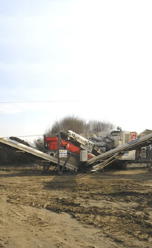 Crible équipé d'une structure skid - Gasparin Screen Track GI 1050, flexible et entretien minimal_0