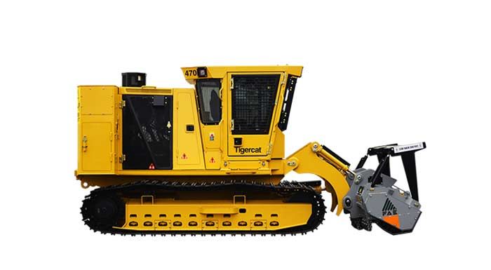 Épareuses et broyeurs forestiers Tigercat 470 - 245 kW - Faible pression sur le sol_0