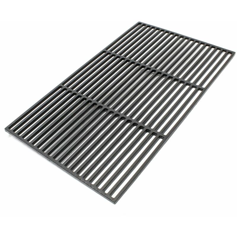 GRILLE DE BARBECUE EN FONTE CARRÉE 60 X 40 CM MASSIVE Grille de barbecue Acier inoxydable Carrée 58 x 30 cm Sans