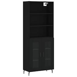 HELLOSHOP26 - Buffet bahut commode armoire meuble de rangement organisateur cuisine salle de séjour salon haut 69,5 x 34 x 180 cm bois d'ingénierie_0