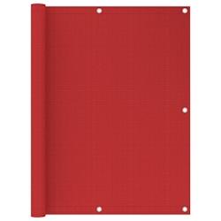 Helloshop26 - Écran de balcon brise pare vue protection confidentialité 120 x 500 cm PEHD rouge 02_0010346 - 3000563882720_0