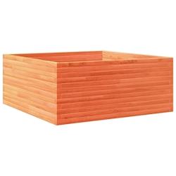 Helloshop26 - Jardinière bac lit surélevé plantes fleurs terrasse jardin cire 110 x 110 x 46 cm bois de pin massif marron 02_0038427 - 3000217667215_0