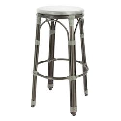 Ligne chr biarritz tabouret - gris - gris métal MCH-700179-GRIS_0