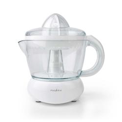 Presse-agrumes électrique Nedis - 25W, 0,7L, plastique blanc, pivotement bidirectionnel, usage non intensif_0