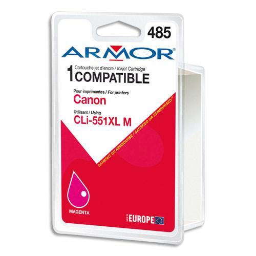Armor cartouche compatible jet d'encre magenta canon cli-551xl b12626r1_0