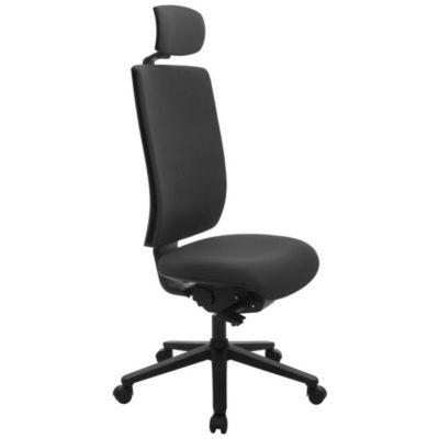 Siège de bureau Infinity 2 avec têtière Dossier 82 cm - Tissu noir_0