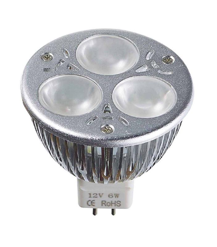 AMPOULE LED GU5.3 MR16 TRILED 3X2W 6W 370400LM BLANC NEUTRE 60° 12V EDISON