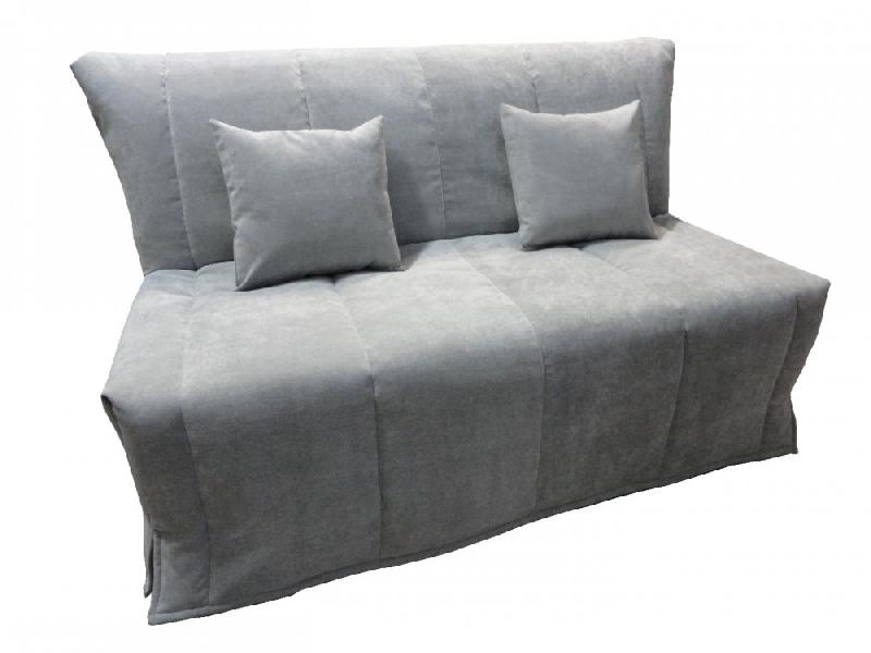 Canapé BZ convertible Flo gris perle 140x200 cm - Matelas confort Bultex 15 cm inclus_0