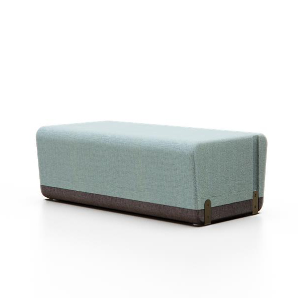 Canapé scolaire modulaire rectangulaire en tissu ignifugé - Kalin Rectangle_0