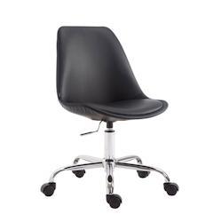 CLP Chaise de bureau Toulouse similicuir Noir - noir polyester 192457801_0