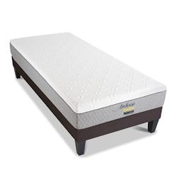 Ensemble  Matelas Mémoire de forme + Sommier Bois 90x200 cm AMBOISE BELLECOUR - blanc 4VP.AM.K15.0920_0