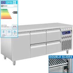 Ensemble table frigorifique Gastro Line PLUS - modèle DT178/EL + 2x CA1/2-PM_0