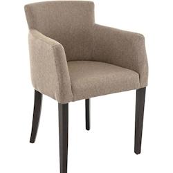 France Mobilier CHR Fauteuil Léa pour hôtel restaurant 55 x 55 x 84cm Brun clair - 3760326521111_0