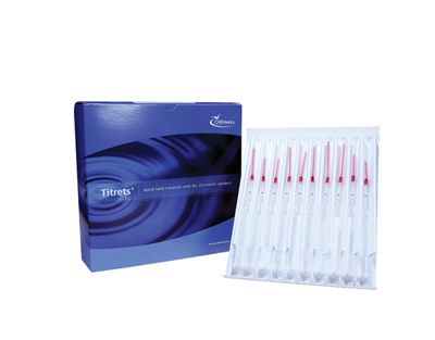 Kit d'analyse visuelle du Chlorure, 50-500 ppm. Type : Titrets Kit. 30unités, marque Chemetrics - Ref.: NBD012_0