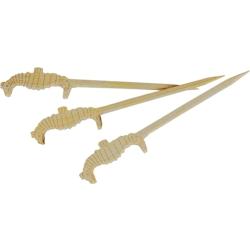 Packnwood FHC - Pique bambou Tokai avec une extrémité décor hippocampe  H90mm - 2000Pcs - Bambou 209BBHIP9_0