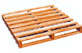 Palette en bois 2 entrées sur mesure avec planches et semelles - Groupe Lefebvre_0