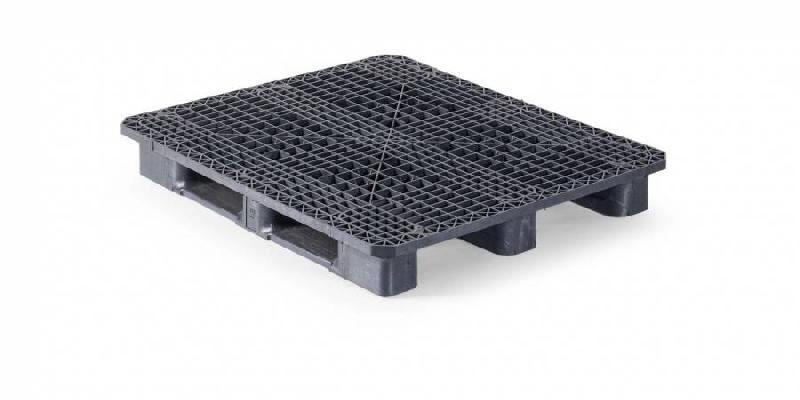 Palette en plastique QPB1311HP3RL (CP4) - 1100x1300 mm - 100% PP-recycle - charge statique 7500kg_0