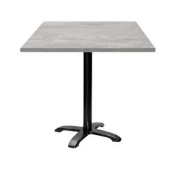 Restootab - Table 70x70cm - modèle Bazila béton naturel - gris fonte 3760371512218_0