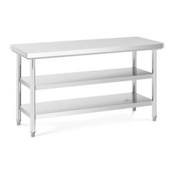 Royal Catering table de travail inox 150 x 60 cm 600 kg 3 niveaux - 3000234658982_0