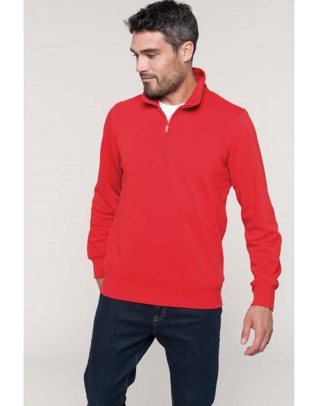 Sweat col zippé 300 gr - swe0019 - confortable et molleton pré-rétréci_0