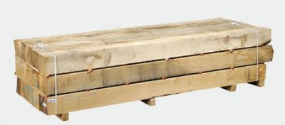 Traverse paysagère en chêne - 57x200mm - Longueur 2m - Réf: 498354_0