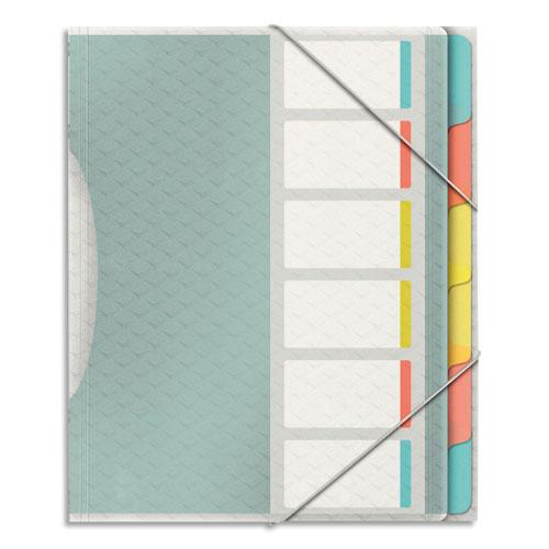 TRIEUR ESSELTE COLOUR'ICE - POLYPROPYLENE 6/10EME - 6 COMPARTIMENTS - COLORIS ASSORTIS - LOT DE 12