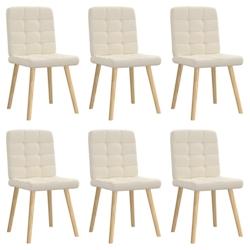 VidaXL Chaises à Manger Lot De 6 Lin - beige 8721158569172_0