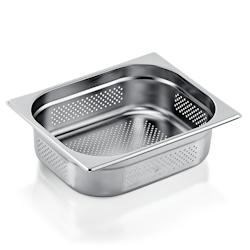 Bac perforé acier inox GN1/2 - h 100mm - 6.5 litres - WAS Germany - multi-matériau 4044925109079_0