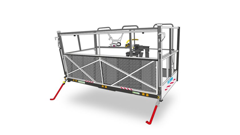 A1829.1 panier nacelle plate-forme trilatérale non exentsible - merlo - 3 personne_0