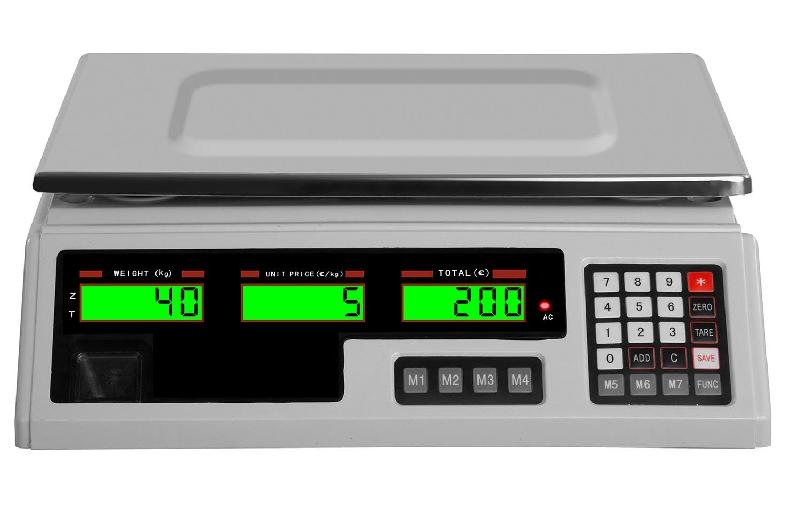 Balance poids-prix écrans lcd - 40 kg / 2 g_0