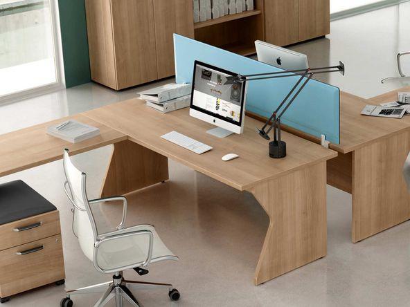 Bureau individuel en bois pas cher_0