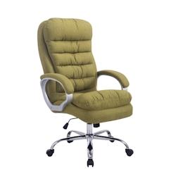 CLP Fauteuil de bureau XXL Vancouver Tissu Vert - vert textile 191692334_0
