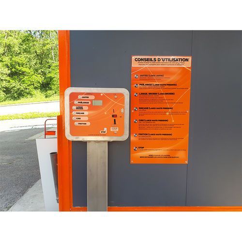 Coffret de lavage avec monnayeur électronique intégré