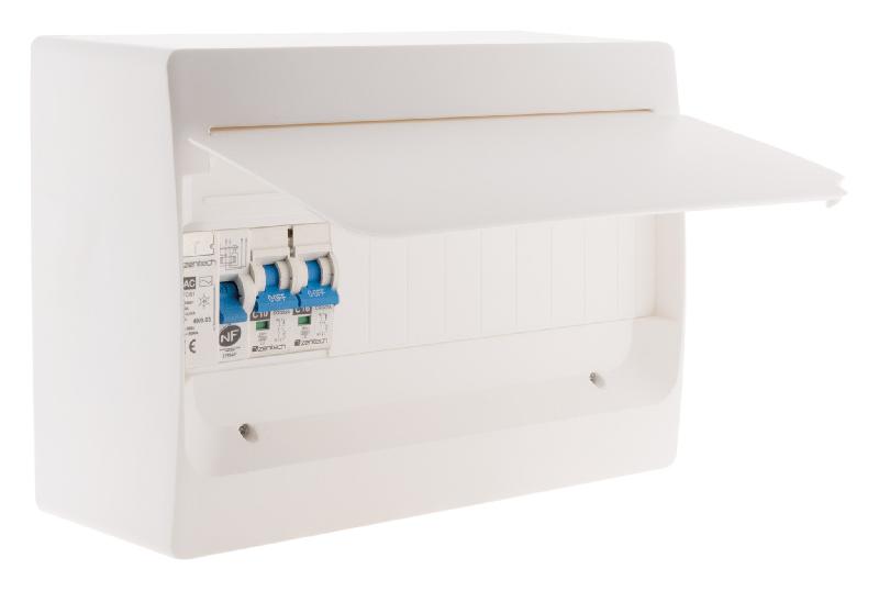 Coffret électrique pré-équipé 1 rangée 13 modules pour extension - Zenitech - Compatible GTL et norme NF_0