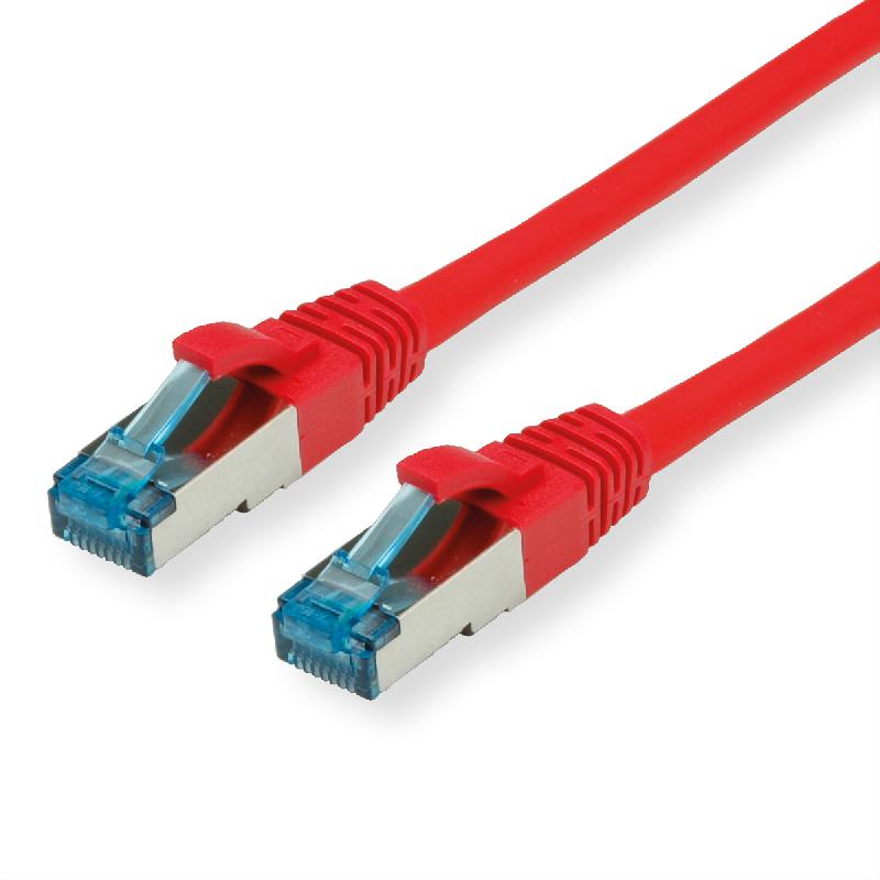 Cordon VALUE Cat.6A (Classe EA) / 10 Gigabit S/FTP, LSOH, rouge, 15 m_0