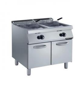 Friteuse monobloc gaz 2 x15 litres, 800 mm de large, gamme 700 firsteel - 373071_0