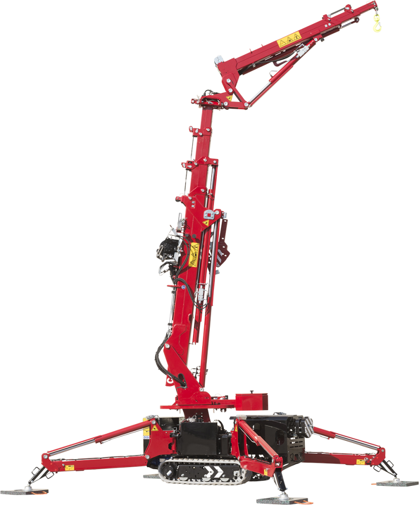 Grue araignée - Hoeflon - C4 - 2.35t - Capacité 2350 kg, portée max 11,7 m_0