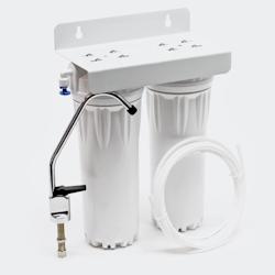 Helloshop26 - Filtre double avec filtre à sédiments Avec cartouches filtre 254 mm (10 pouces) 2316047 - 3002100466769_0